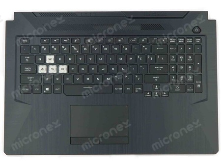 Asus TUF706IH Palmrest klawiatura obudowa LED RGB US-International czarny
