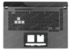 Asus ROG Strix G15 G513IR Palmrest klawiatura obudowa LED RGB 4 STREFY US-International szary z czarnym wykończeniem