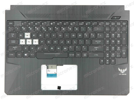 Asus TUF505DT Palmrest klawiatura obudowa LED RGB US-International czarny