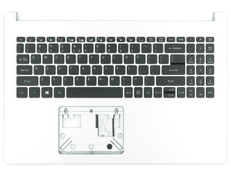 Acer 6B.HDGN7.060 Palmrest klawiatura obudowa LED US-International srebrny