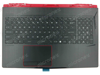 MSI 957-16P11E-C19 Palmrest klawiatura obudowa LED RGB US-International czarny