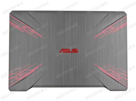 Asus TUF504GE Klapa matrycy Plastik (PU) czarny z czerwonym wykończeniem
