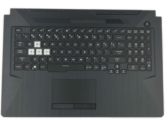 Asus TUF Gaming A17 FA706IU Palmrest klawiatura obudowa LED RGB US-International czarny