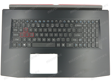 Acer 6B.Q2MN2.001 Palmrest klawiatura obudowa LED US-International czarny GTX1050