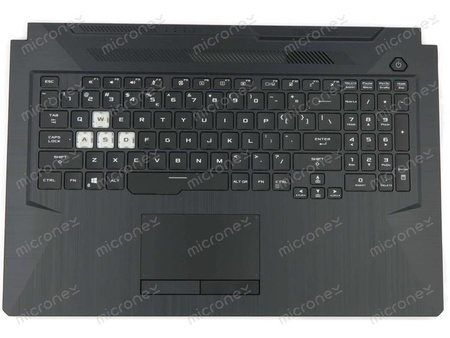 Asus TUF Gaming A17 FA706IU Palmrest klawiatura obudowa LED RGB US-International czarny
