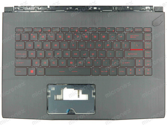 MSI Thin GF63 9RC 9RCX Palmrest klawiatura obudowa LED US-International czarny