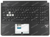 Asus TUF505DV Palmrest klawiatura obudowa LED US-International czarny