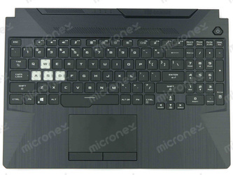 Asus TUF Gaming F15 FX566HC Palmrest klawiatura obudowa LED RGB US-International czarny