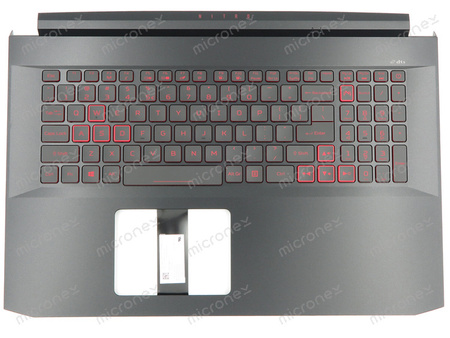Acer 6B.Q84N2.033 Palmrest klawiatura obudowa LED 28PIN US-International czarny GTX1650