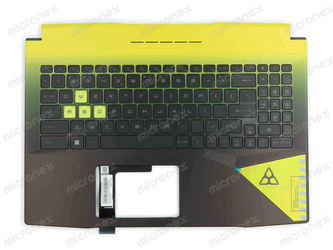 MSI MS-1583 Palmrest klawiatura obudowa LED US-International czarno-żółty