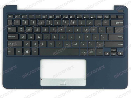 Asus EeeBook F205TA Palmrest klawiatura obudowa US-International niebieski