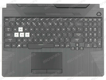 Asus TUF506IH Palmrest klawiatura obudowa LED RGB US-International czarny