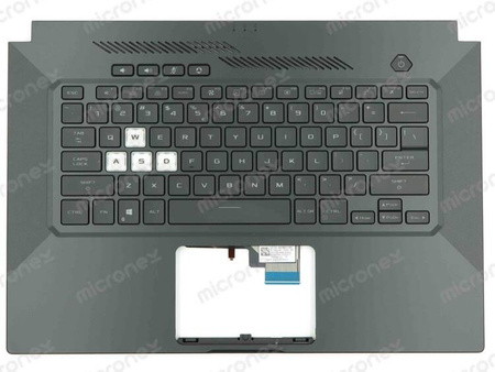 Asus TUF Dash F15 FX516PC Palmrest klawiatura obudowa LED US-International czarny
