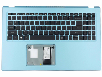 Acer 6B.A8WN2.001 Palmrest klawiatura obudowa LED US-International niebieski