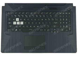 Asus TUF706ICB Palmrest klawiatura obudowa LED RGB US-International czarny