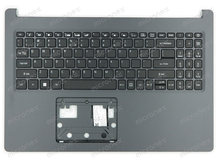 Acer 6B.HW7N7.030 Palmrest klawiatura obudowa US-International czarny
