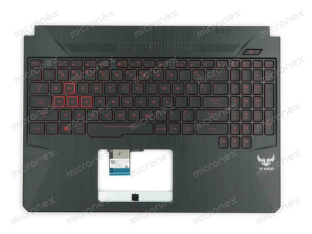 Asus 90NR01A2-R31UI1 Palmrest klawiatura obudowa LED US-International czarny