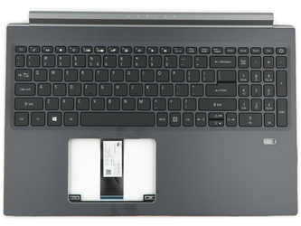Acer Aspire 7 A715-74G Palmrest klawiatura obudowa US-International czarny ze srebrnym wykończeniem