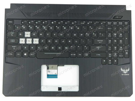 Asus 90NR0271-R31UI2 Palmrest klawiatura obudowa LED RGB US-International czarny