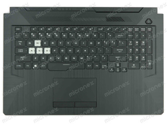 Asus TUF Gaming F17 FX706HM Palmrest klawiatura obudowa LED RGB US-International czarny