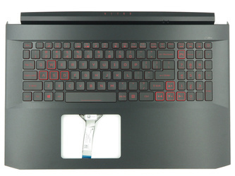 Acer 6B.QAPN2.001 Palmrest klawiatura obudowa LED US-International czarny