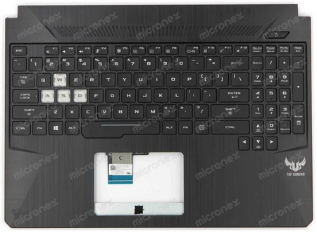 Asus 90NR02N3-R30US1 Palmrest klawiatura obudowa LED US-International czarny