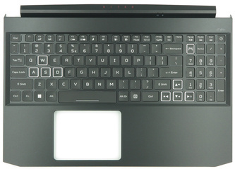Acer 6B.QBCN2.001 Palmrest klawiatura obudowa LED RGB US-International czarny