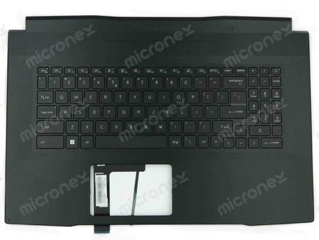 MSI 957-17L114E-C20 Palmrest klawiatura obudowa LED BIAŁY US-International czarny