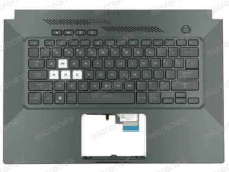 Asus TUF Dash F15 FX516PE Palmrest klawiatura obudowa LED US-International czarny