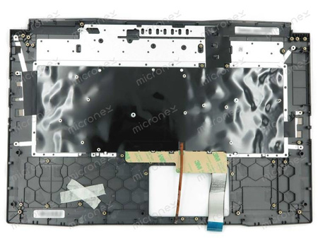 MSI 957-17L122E-C20 Palmrest klawiatura obudowa LED RGB US-International czarny