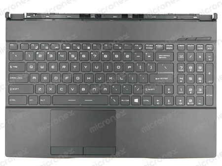 MSI Raider GE65 9SD 9SE Palmrest klawiatura obudowa LED RGB US-International czarny