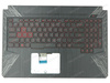 Asus 90NR00J3-R31US1 Palmrest klawiatura obudowa LED US-International czarny ze srebrnym wykończeniem