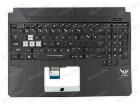 Asus 90NR02M5-R31US2 Palmrest klawiatura obudowa LED RGB US-International czarny