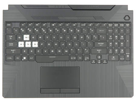 Asus TUF506LH TUF506LHB Palmrest klawiatura obudowa LED RGB US-International czarny