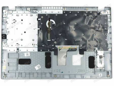 Acer 6B.A1DN2.001 Palmrest klawiatura obudowa LED US-International srebrny