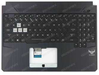 Asus TUF505GM Palmrest klawiatura obudowa LED RGB US-International czarny