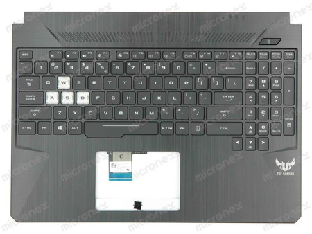 Asus TUF565DT Palmrest klawiatura obudowa LED RGB US-International czarny