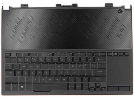 Asus ROG Zephyrus S GX531GW GX531GWR Palmrest klawiatura obudowa LED RGB US-International czarny