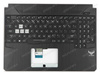Asus 90NR01A1-R31UI1 Palmrest klawiatura obudowa LED RGB US-International czarny