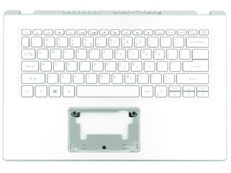 Acer 6B.A4VN2.001 Palmrest klawiatura obudowa LED US-International srebrny