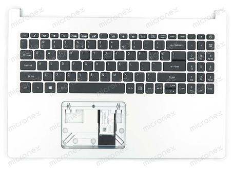 Acer 6B.HSNN7.030 Palmrest klawiatura obudowa US-International srebrny