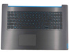 Lenovo IdeaPad L340-17IRH 81LL Palmrest klawiatura obudowa LED US-International czarny z niebieskim wykończeniem