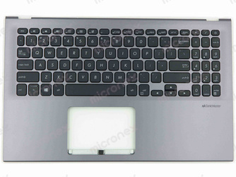 Asus VivoBook 15 X512FA X512FAG X512FAY Palmrest klawiatura obudowa US-International szary DISCRETE (Dedicated graphics)