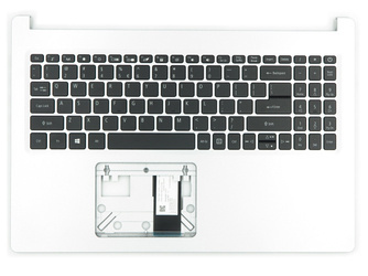 Acer 6B.HWCN7.030 Palmrest klawiatura obudowa LED US-International srebrny