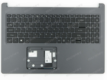 Acer 6B.HSKN7.030 Palmrest klawiatura obudowa LED US-International czarny