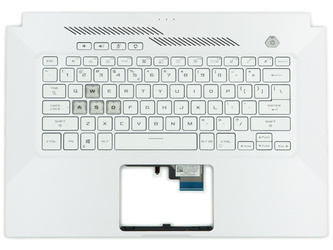 Asus TUF Dash F15 FX516PC Palmrest klawiatura obudowa LED US-International biały