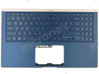 Asus ZenBook 15 UX533FD Palmrest klawiatura obudowa LED US-International niebieski
