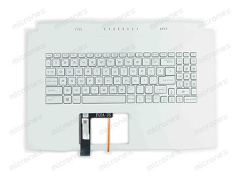 MSI 957-17L113E-C20 Palmrest klawiatura obudowa LED US-International biały