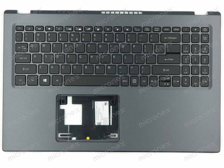 Acer 6B.AT5N2.001 Palmrest klawiatura obudowa LED US-International czarny