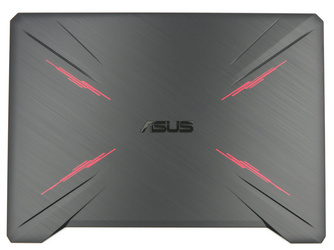 Asus TUF Gaming FX505DT Klapa matrycy Plastik (PU) czarny z czerwonym wykończeniem